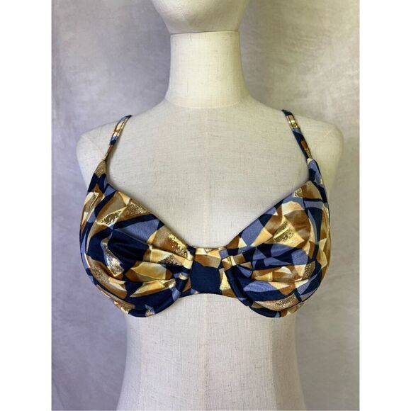 Vintage 1990s Bikini Top Swimsuit Bathing Suit - Picture 1 of 5